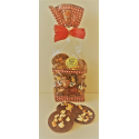 Sachet de palets chocolat noir aux brisures de bretzels 140gr