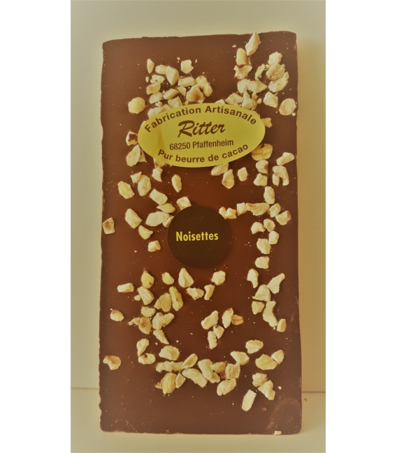 Tablette chocolat noir aux noisettes   100g