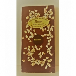 Tablette chocolat noir aux noisettes   100g