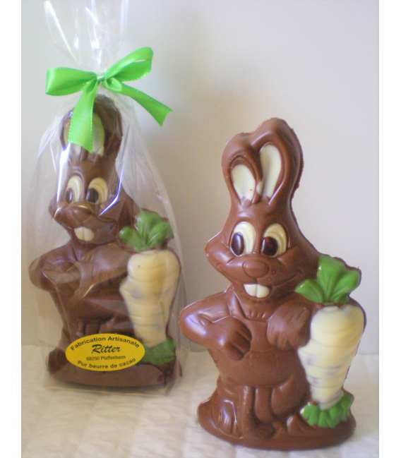 LAPIN CAROTTE AUX AMANDES 140GRS CHOCOLAT LAIT