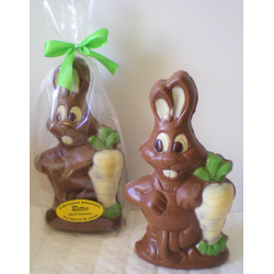 LAPIN CAROTTE AUX AMANDES 140GRS CHOCOLAT LAIT