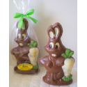 LAPIN CAROTTE AUX AMANDES 140GRS CHOCOLAT LAIT