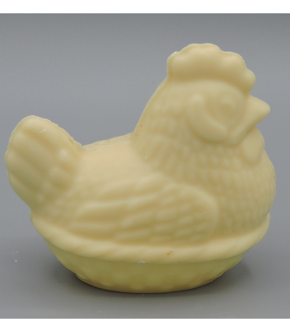 POULE 40GRS CHOCOLAT BLANC