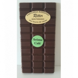 Tablette chocolat noir arôme café 100gr