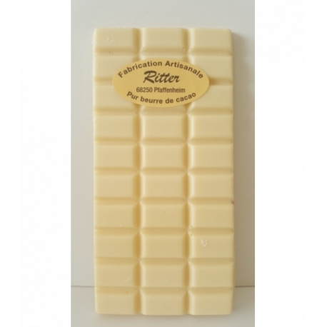 Tablette chocolat blanc 100g