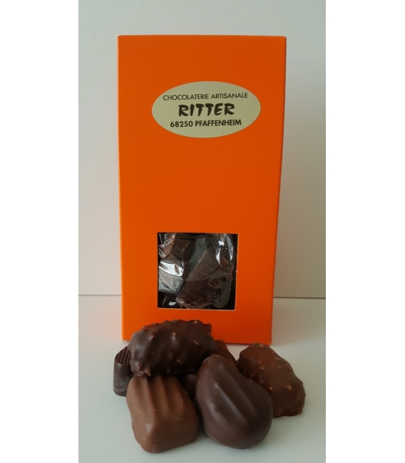Pochon de pralinés chocolat lait et noir 100gr