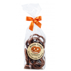 Sachet de bretzels enrobés chocolat lait 100gr