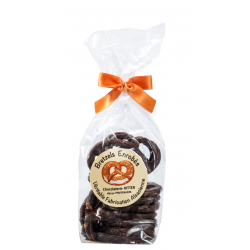 Sachet de bretzels enrobés chocolat noir 100gr